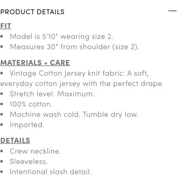 Torrid Cream and Black Sleeveless Tank Top - Picture 5 of 5